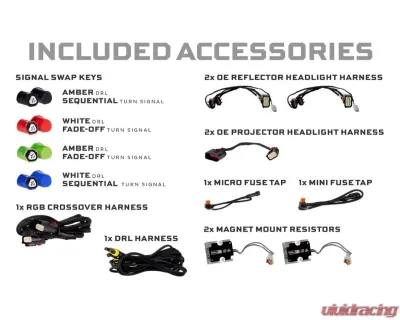 Morimoto XRGB Evo LED Headlights Dodge Ram 1500 | 1500 HD 2009-2024 - LF2-520R