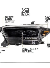 Morimoto XB Evo Hybrid LED Headlights Toyota Tacoma 2016-2023                                     - LF2-530Y - Image 14