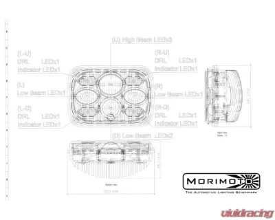 Morimoto Sealed5 Bi-LED Headlight (5x7) - LF268