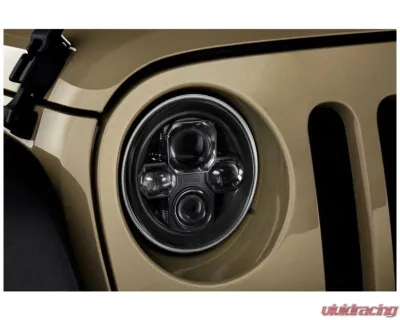 Morimoto 7" SeaLED Beam SeaLED7 2.0 (Round Black) Jeep Wrangler JK 2007-2017 - LF271