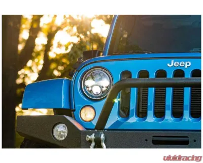 Morimoto 7" SeaLED Beam SeaLED7 2.0 (Round Black) Jeep Wrangler JK 2007-2017 - LF271