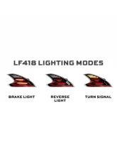 Morimoto Gen II Black Red XB LED Tail Lights Nissan 370Z 2009-2021                                     - LF418 - Image 3