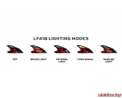 Morimoto Gen II Black Red XB LED Tail Lights Nissan 370Z 2009-2021 - LF418