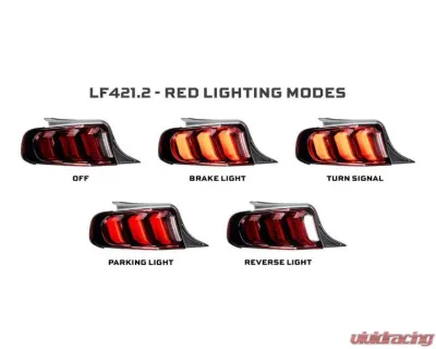 Morimoto XB LED Taillights (Red Lens/Set) Ford Mustang 2013-2014 - LF421.2