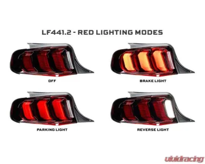 Morimoto XB LED Taillights (Red Lens/Set) Ford Mustang 2010-2012 - LF441.2