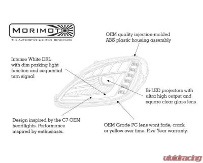 Morimoto XB LED Headlight (Set) Chevrolet Corvette 2005-2013 - LF460.2