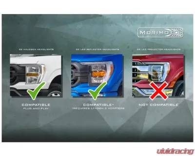 Morimoto XB LED Headlights (Amber DRL) Ford F-150 2021-2023 - LF498-A