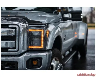 Morimoto XB LED Headlights (Amber DRL) Ford 2011-2016 - LF505-A-ASM