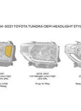 Morimoto XB LED Headlights (Amber) Toyota Tundra 2014-2020                                     - LF532.2-A-ASM - Image 5
