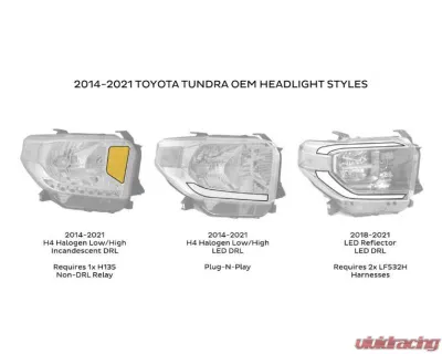 Morimoto XB LED Headlights (Amber) Toyota Tundra 2014-2020 - LF532.2-A-ASM