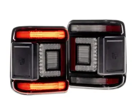 Morimoto Smoked Lens XB LED Low Profile Taillights Pair Jeep Wrangler JL 2018-2025