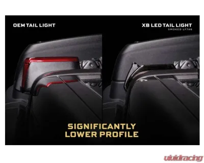 Morimoto Smoked Lens XB LED Low Profile Taillights Pair Jeep Wrangler JL 2018-2025 - LF746
