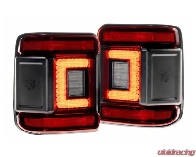 Morimoto Smoked Lens XB LED Low Profile Taillights Pair Jeep Wrangler JL 2018-2025 - LF746