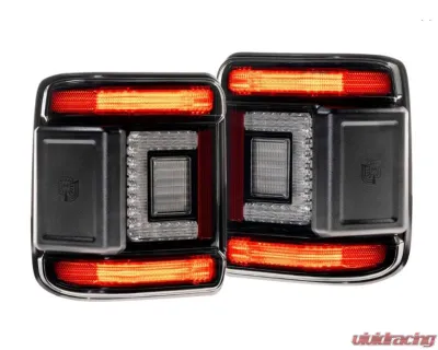 Morimoto Smoked Lens XB LED Low Profile Taillights Pair Jeep Wrangler JL 2018-2025 - LF746
