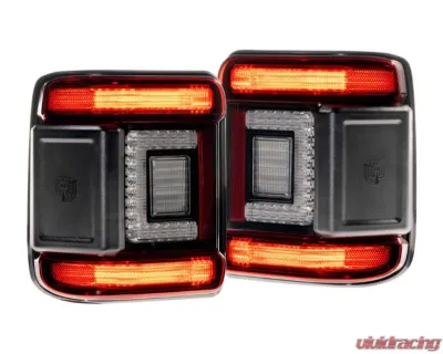 Morimoto Smoked Lens XB LED Low Profile Taillights Pair Jeep Wrangler JL 2018-2025 - LF746