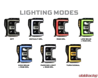 Morimoto XRGB LED Headlights Ford F-250 | F-350 | F-450 Super Duty 2017-2019 - LF777