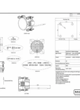 Morimoto Sealed3 90mm LED Headlights (Low Beam)                                     - LF800 - Image 6