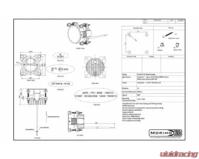 Morimoto Sealed3 90mm LED Headlights (Low Beam) - LF800