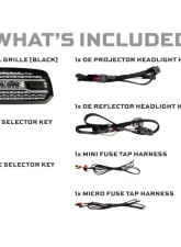 Morimoto XBG LED Grille (Black) Ram 1500 2013-2018                                     - XBG29 - Image 3