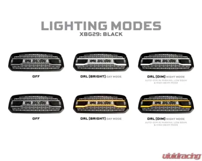 Morimoto XBG LED Grille (Black) Ram 1500 2013-2018 - XBG29