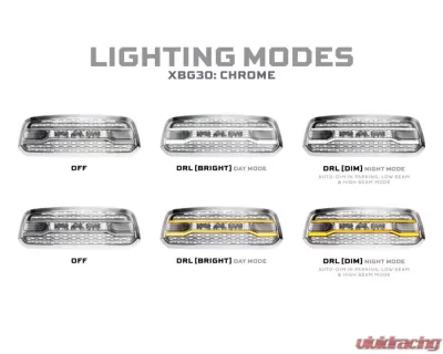 Morimoto XBG LED Grille (Chrome) Ram 1500 2013-2018 - XBG30
