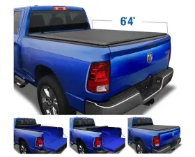 Tyger Auto T1 Soft Roll Up Truck Bed Tonneau Cover (6'4