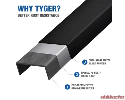 Tyger Auto Textured Black Fury Rear Bumper Toyota FJ Cruiser 2007-2014 - TG-BP9T80698