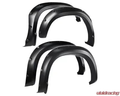 Tyger Auto Bolt-Riveted Style Fender Flares (Paintable Smooth Matte Black) Chevrolet Silverado 1500 2019-2021 - TG-FF8C4588