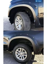 Tyger Auto Bolt-Riveted Style Fender Flares (Paintable Smooth Matte Black) Chevrolet Silverado 1500 2019-2021                                     - TG-FF8C4588 - Image 4