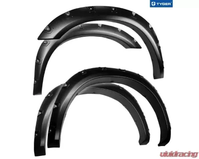 Tyger Auto Bolt-Riveted Style Fender Flares (Paintable Smooth Matte Black) Ram 2500 | 3500 2019-2021 - TG-FF8D4418