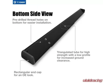 Tyger Auto 4" Black Riser Chevrolet Silverado | GMC Sierra 1500|2500|3500 Regular Cab 2007-2019 - TG-RS2C41188