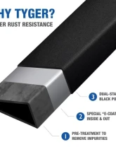 Tyger Auto 4" Black Riser Chevrolet Silverado | GMC Sierra 1500|2500|3500 Regular Cab 2007-2019                                     - TG-RS2C41188 - Image 7