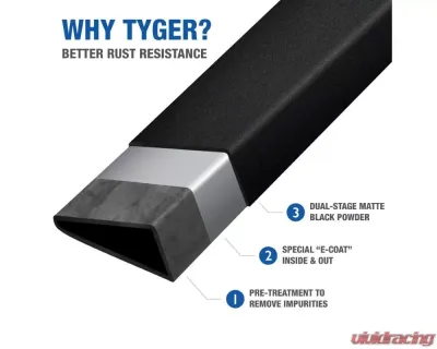 Tyger Auto 4" Black Riser Chevrolet Silverado | GMC Sierra 1500|2500|3500 Regular Cab 2007-2019 - TG-RS2C41188
