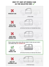 Tyger Auto 3.5" Textured Black Step Bars Toyota Tundra Double Cab 2007-2021                                     - TG-SS2T35078 - Image 2