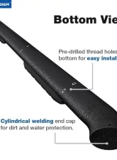 Tyger Auto 3.5" Textured Black Step Bars Toyota Tundra Double Cab 2007-2021                                     - TG-SS2T35078 - Image 6