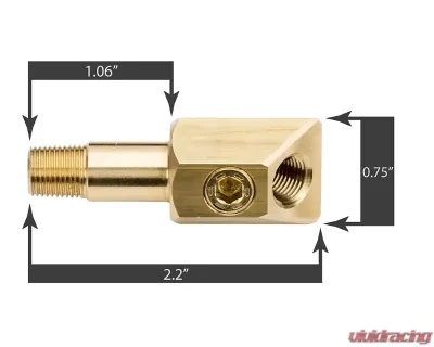 Dakota Digital Small Block Chevy Oil Pressure Adaptor 130070 for 1969-1982 Models - 130070