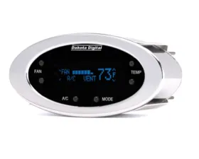 Dakota Digital DCC-2300-C-B Digital Elliptical Climate Control System for Vintage Air Gen II Chrome Blue Display