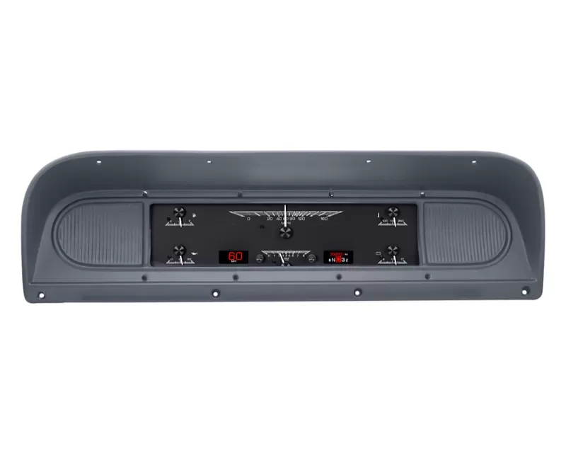 Dakota Digital HDX System Black Face Ford Pickup 1967-1972 - HDX-67F-PU-K