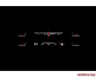 Dakota Digital HDX System Silver Face for 1967-1972 Ford Pickup, HDX-67F-PU-S - HDX-67F-PU-S