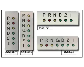 Dakota Digital DGS-12 LED Gear Position Indicator Horizontal No Overdrive for 1967-1972 Chevrolet