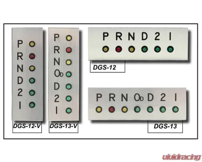 Dakota Digital DGS-13 LED Gear Position Indicator Horizontal with Overdrive - DGS-13