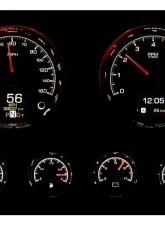 Dakota Digital HDX-2024-K Six-Piece Universal Round HDX System Black Face                                     - HDX-2024-K - Image 3