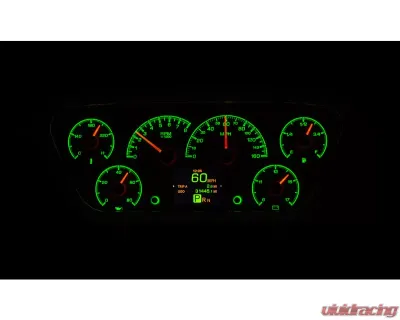 Dakota Digital HDX System Silver Face Pickup for 1953-1955 Chevrolet Trucks - HDX-53F-PU-S