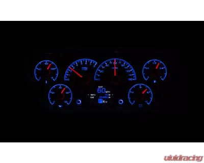 Dakota Digital HDX System Silver Face Pickup for 1953-1955 Chevrolet Trucks - HDX-53F-PU-S