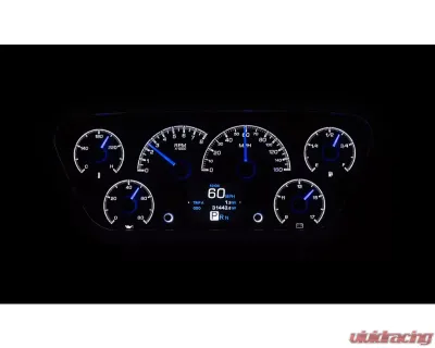 Dakota Digital HDX System Silver Face Pickup for 1953-1955 Chevrolet Trucks - HDX-53F-PU-S