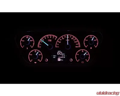 Dakota Digital HDX System Silver Face Pickup for 1953-1955 Chevrolet Trucks - HDX-53F-PU-S