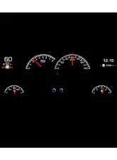 Dakota Digital HDX System Silver Face for 1958 Chevrolet Impala, Custom Gauge Set                                     - HDX-58C-IMP-S - Image 4