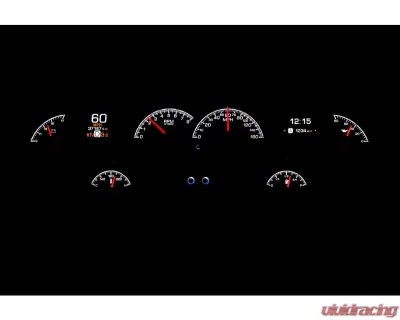 Dakota Digital HDX System Silver Face for 1958 Chevrolet Impala, Custom Gauge Set - HDX-58C-IMP-S
