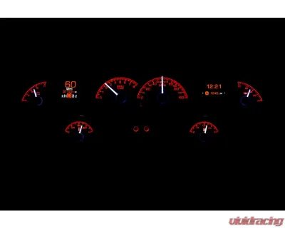 Dakota Digital HDX System Silver Face for 1958 Chevrolet Impala, Custom Gauge Set - HDX-58C-IMP-S