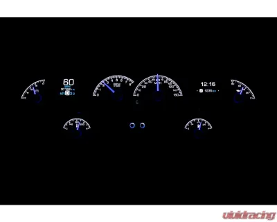 Dakota Digital HDX System Silver Face for 1958 Chevrolet Impala, Custom Gauge Set - HDX-58C-IMP-S